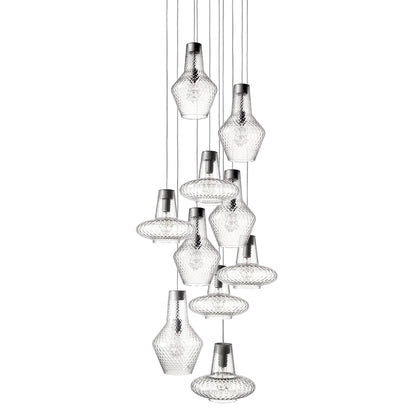 ROMEO Zafferano Sospensione - Lampada in Vetro Soffiato