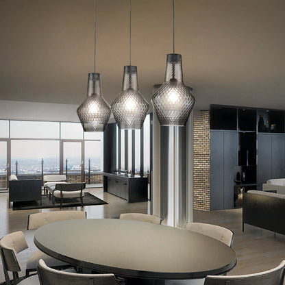 ROMEO Zafferano Sospensione - Lampada in Vetro Soffiato