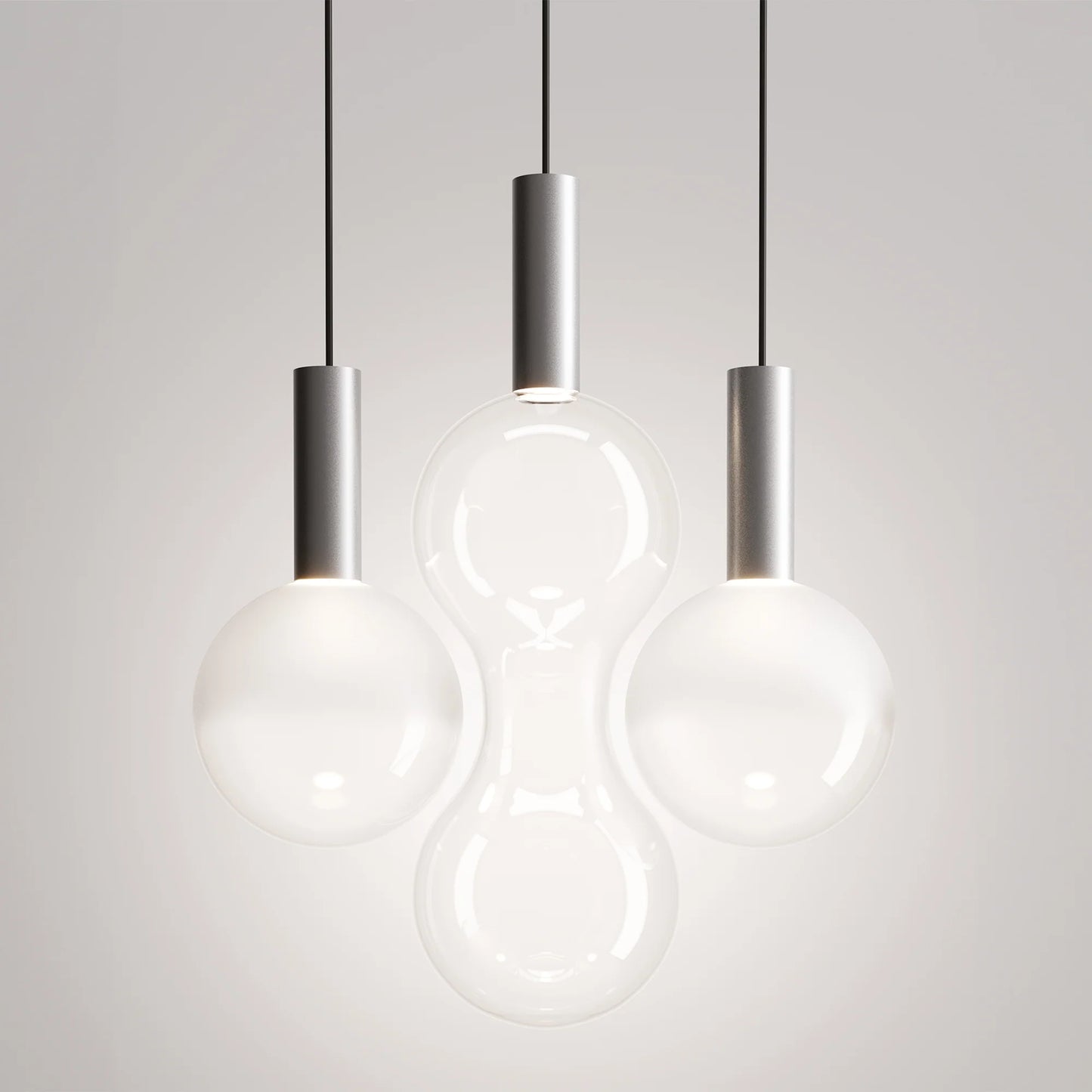 SFERA Zafferano - Lampada a sospensione in vetro soffiato Ø 18 cm