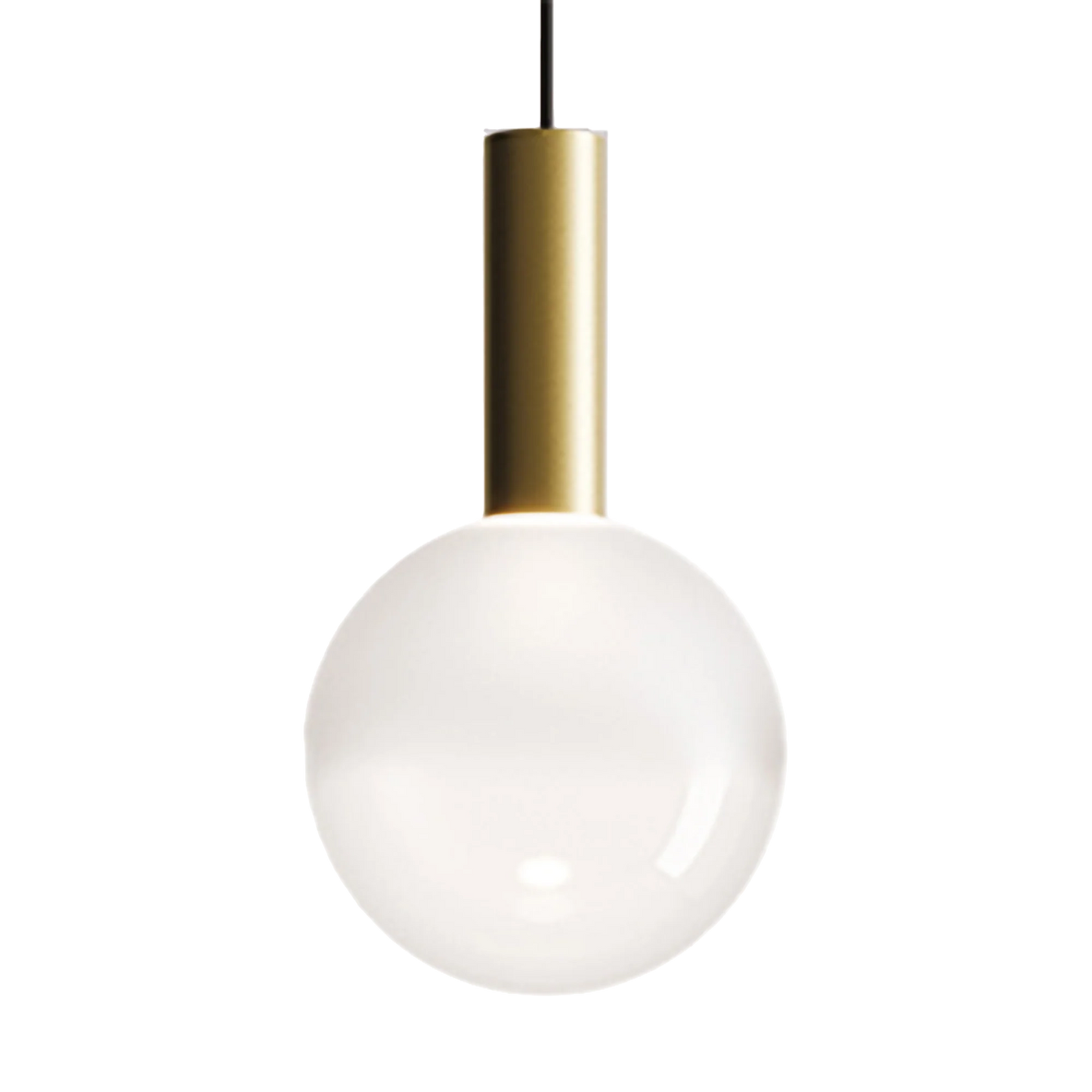 SFERA Zafferano - Lampada a sospensione in vetro soffiato Ø 18 cm