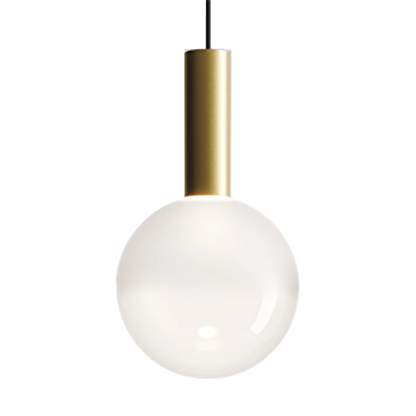 SFERA Zafferano - Lampada a sospensione in vetro soffiato Ø 18 cm
